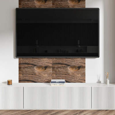 Dekorační panel na zeď Přírodní kresba dřeva