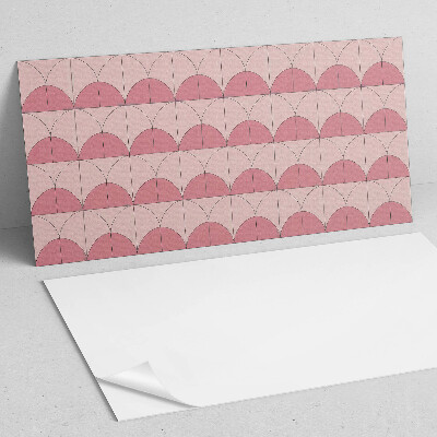 Samolepící obkladový panel Geometrické půlkruhy v uspořádání