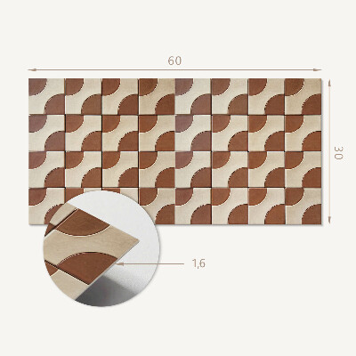 Wandverkleidung paneel Dlaždice s geometrickým vzorem