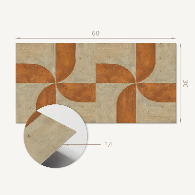 Samolepící obkladový panel Geometrie s oblouky