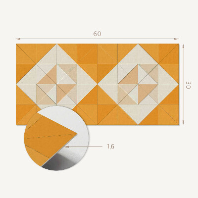 Vinylový nástěnný panel Geometrický diamantový vzor