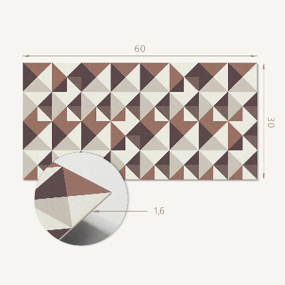 Wandverkleidung paneel Geometrický vzor s trojúhelníky
