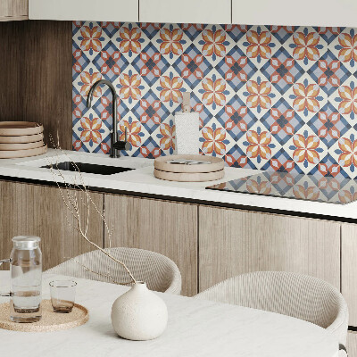 Samolepící obkladový panel Geometrický květinový vzor