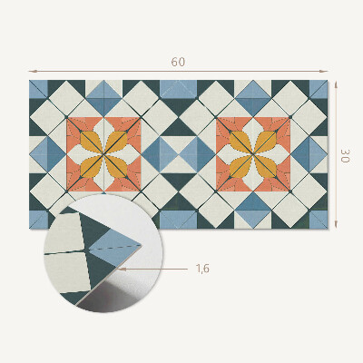 Wandverkleidung paneel Geometrický květinový vzor