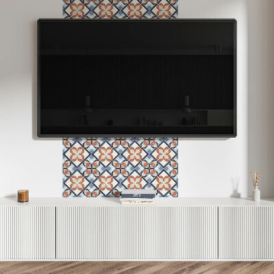 Vinylový nástěnný panel Symetrický květinový vzor