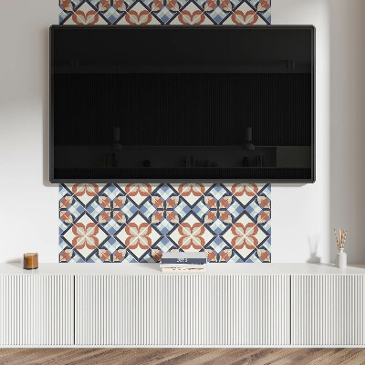Vinylový nástěnný panel Symetrický květinový vzor