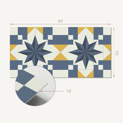 Dekorační panel na zeď Geometrický vzor hvězdy