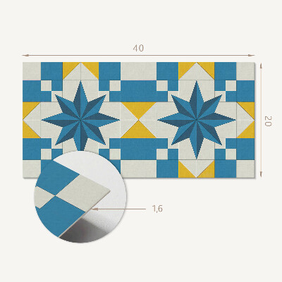 Samolepící obkladový panel Geometrický vzor hvězdy