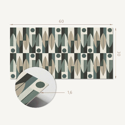 Vinylový nástěnný panel Abstraktní geometrický vzor