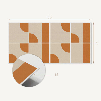 Samolepící obkladový panel Abstraktní geometrické tvary