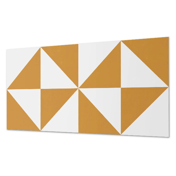 Dekorační panel na zeď Geometrické trojúhelníky ve čtvercích