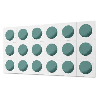 Samolepící obkladový panel Geometrické kruhy v mřížce