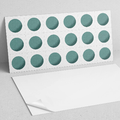 Samolepící obkladový panel Geometrické kruhy v mřížce