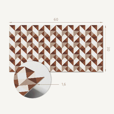Wandverkleidung paneel Geometrický trojúhelníkový vzor
