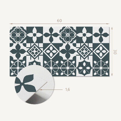 Vinylový nástěnný panel Geometrické vzory v dlaždicích