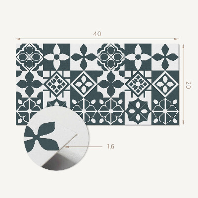 Vinylový nástěnný panel Geometrické vzory v dlaždicích