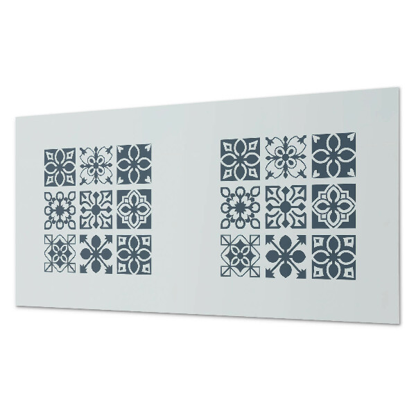 Dekorační panel na zeď Geometrické vzory ve čtvercích