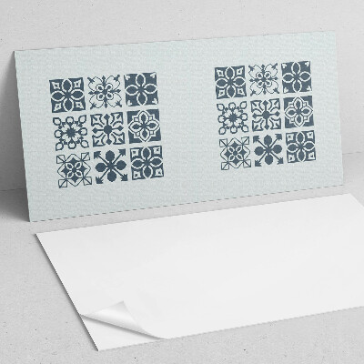 Dekorační panel na zeď Geometrické vzory ve čtvercích
