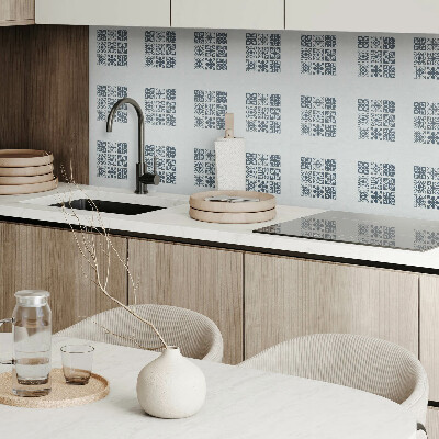 Dekorační panel na zeď Geometrické vzory ve čtvercích
