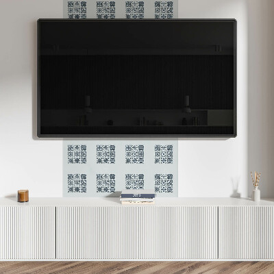 Dekorační panel na zeď Geometrické vzory ve čtvercích
