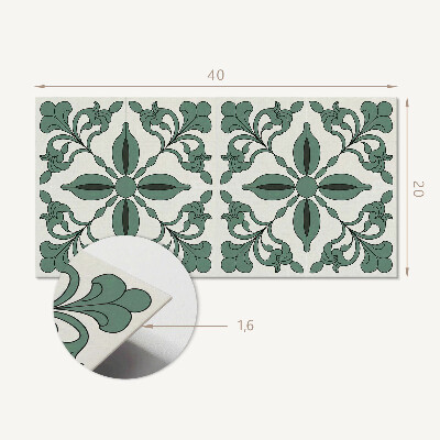 Vinylový nástěnný panel Elegantní rostlinný vzor
