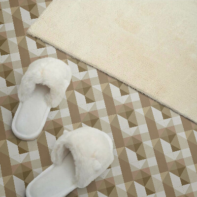 Dekorační panel na zeď Geometrie v zemských tónech