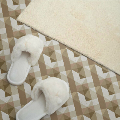 Dekorační panel na zeď Geometrie v zemských tónech