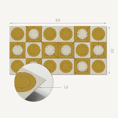 Wandverkleidung paneel Geometrický vzor s kruhy