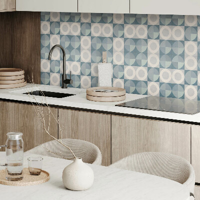 Vinylový nástěnný panel Geometrie kruhů a tvarů