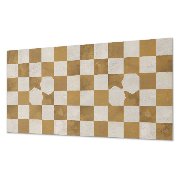 Dekorační panel na zeď Abstraktní šachovnicový vzor