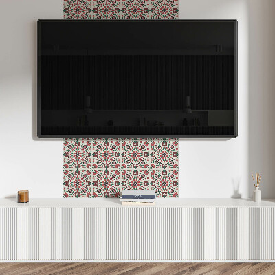 Dekorační panel na zeď Květinový vzor se symetrií