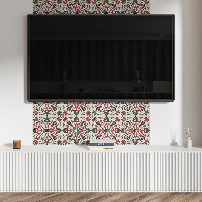 Dekorační panel na zeď Květinový vzor se symetrií