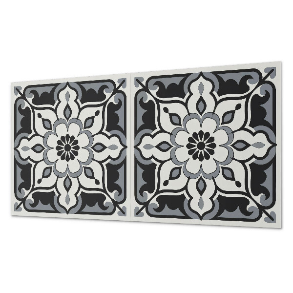 Vinylový nástěnný panel Květinový vzor s ornamenty