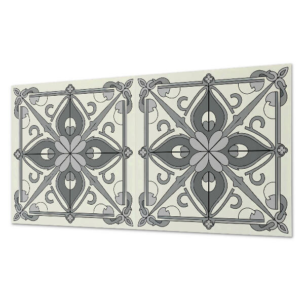 Dekorační panel na zeď Květinový vzor se symetrií