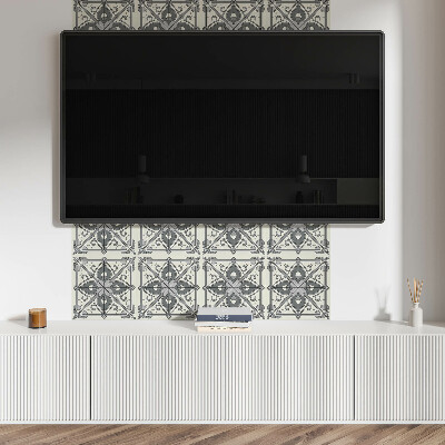 Dekorační panel na zeď Květinový vzor se symetrií