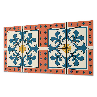 Vinylový nástěnný panel Lidový vzor s květinami