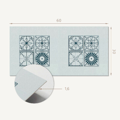 Vinylový nástěnný panel Geometrické vzory dlaždic