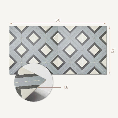 Samolepící obkladový panel Geometrie v pastelech