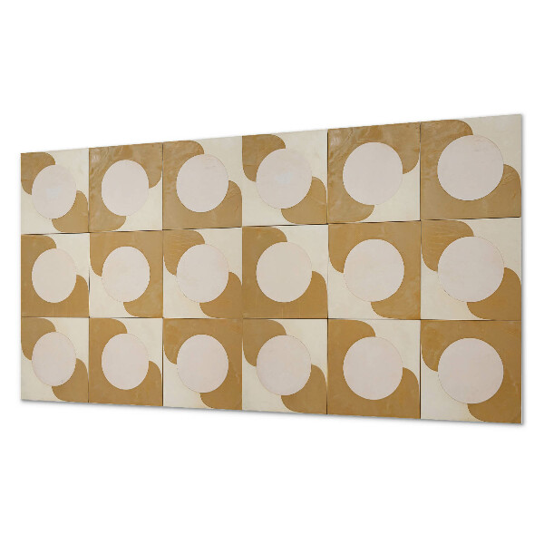 Vinylový nástěnný panel Geometrické kružnice a oblouky