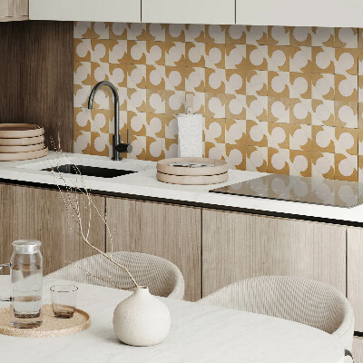Vinylový nástěnný panel Geometrické kružnice a oblouky