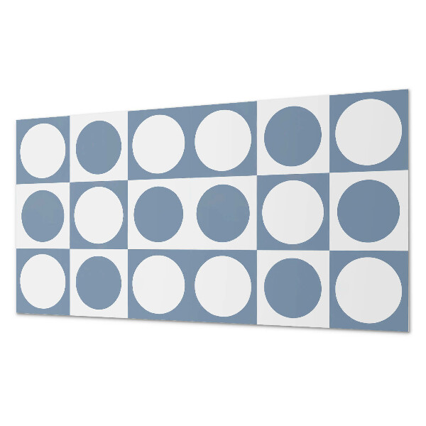 Dekorační panel na zeď Geometrické kruhy v mřížce