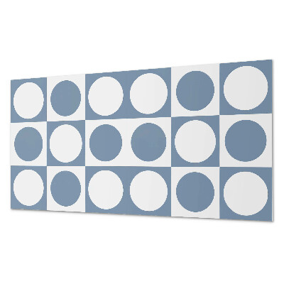Dekorační panel na zeď Geometrické kruhy v mřížce