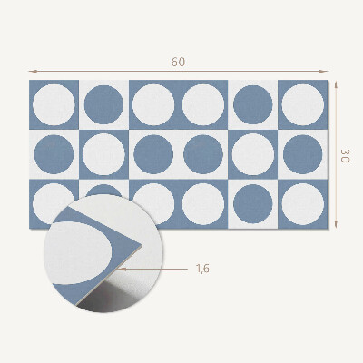Dekorační panel na zeď Geometrické kruhy v mřížce