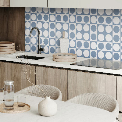 Dekorační panel na zeď Geometrické kruhy v mřížce