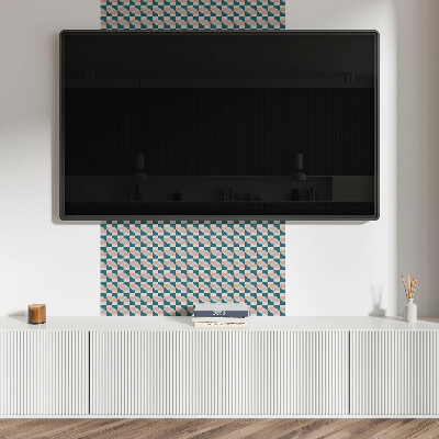 Vinylový nástěnný panel Geometrický kostkovaný vzor
