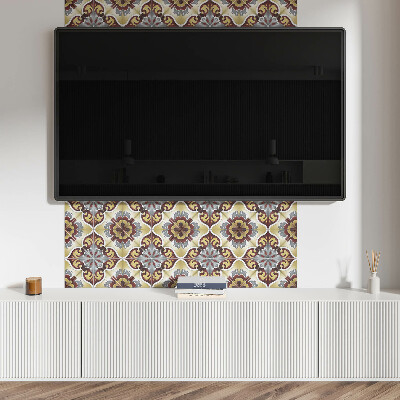 Vinylový nástěnný panel Dekorativní vzor s květinovým motivem