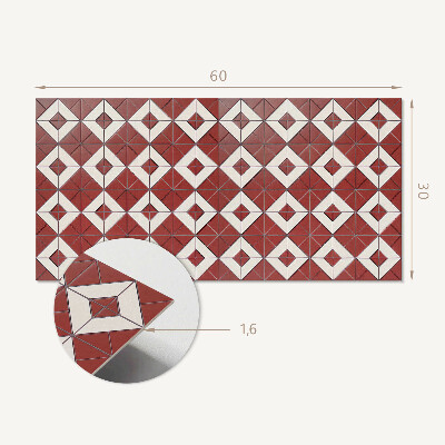 Dekorační panel na zeď Geometrické vzory v rozložení