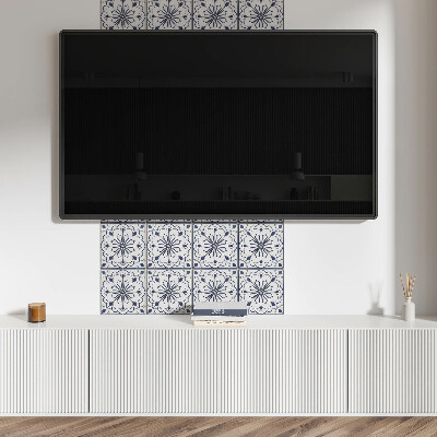 Vinylový nástěnný panel Květinový keramický vzor