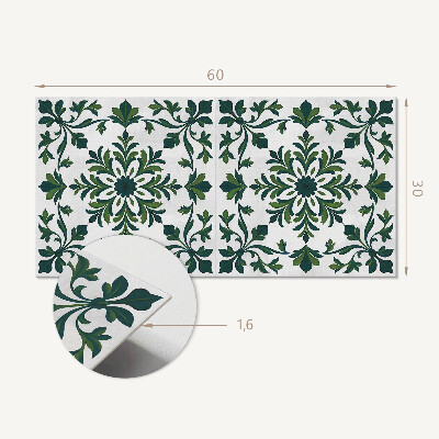 Wandverkleidung paneel Rostlinný vzor s ornamenty