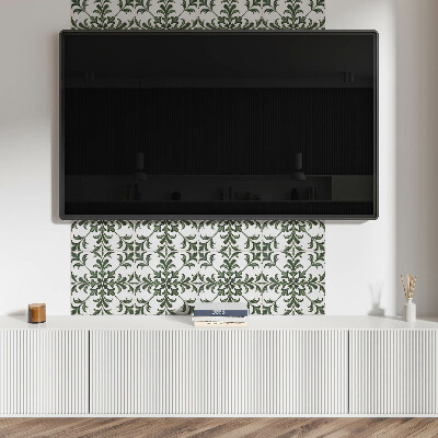 Vinylový nástěnný panel Rostlinný motiv na dlaždici